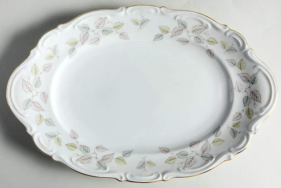 Falling Leaves 12" Oval Serving Platter by Mitterteich-1
