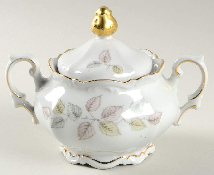 Falling Leaves Sugar Bowl & Lid by Mitterteich-1