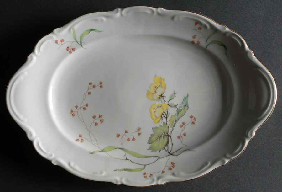 Flandre 12" Oval Serving Platter by Mitterteich-1