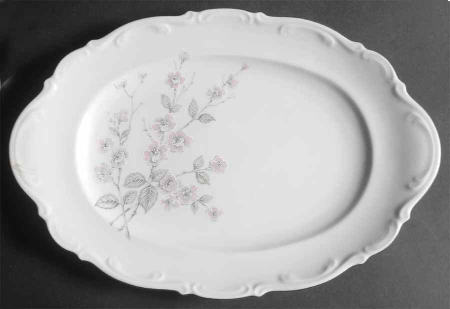 Fragrance 15" Oval Serving Platter by Mitterteich-1