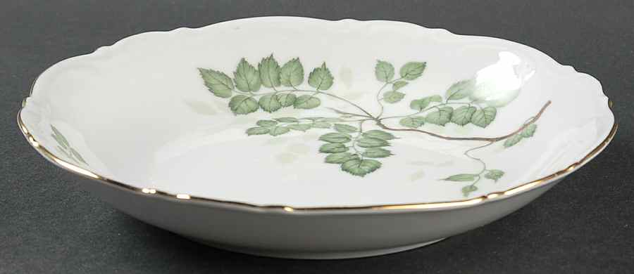 Green Leaves Coupe Soup Bowl by Mitterteich-1