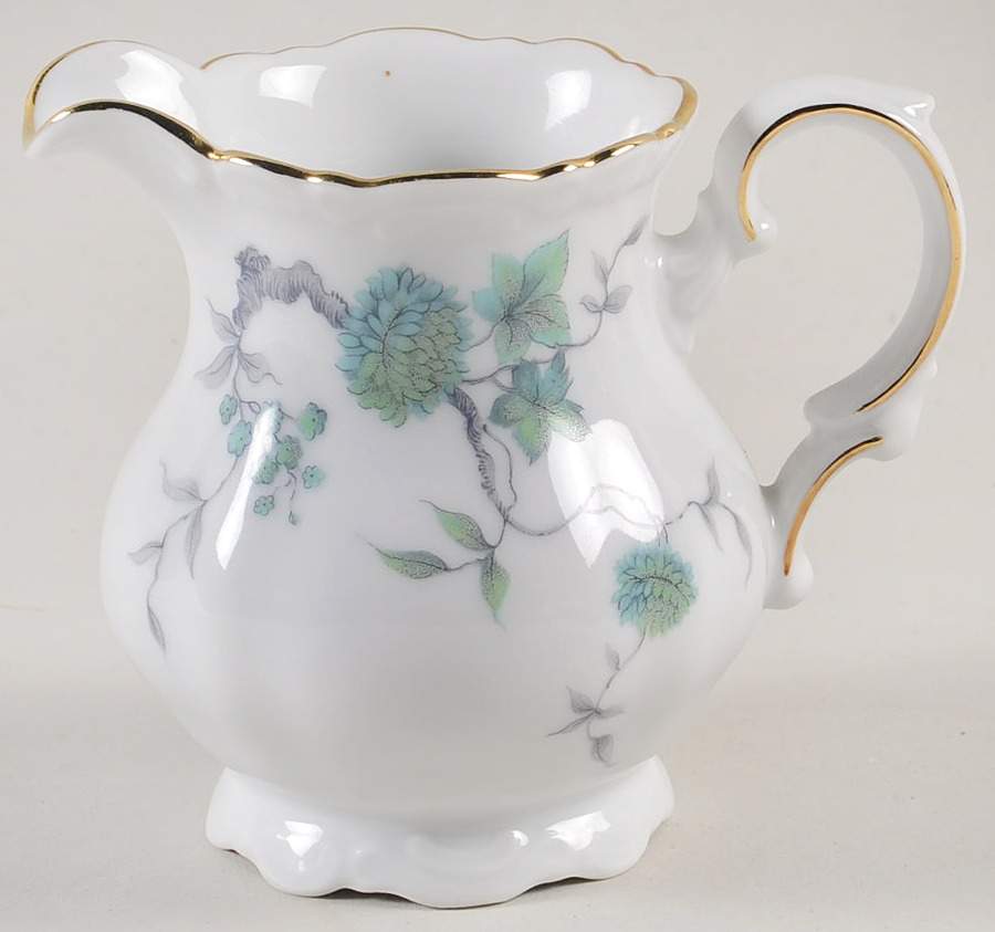 Green Ming (9901, Gold Trim) Mini Creamer by Mitterteich-1