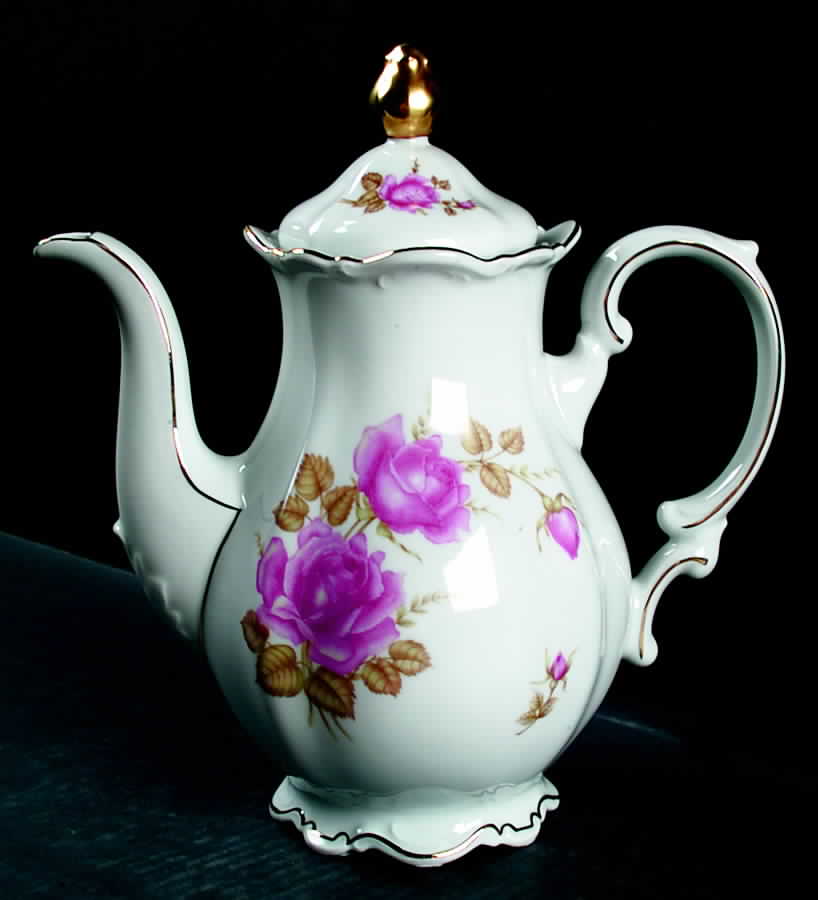 June Rose Coffee Pot & Lid by Mitterteich-1