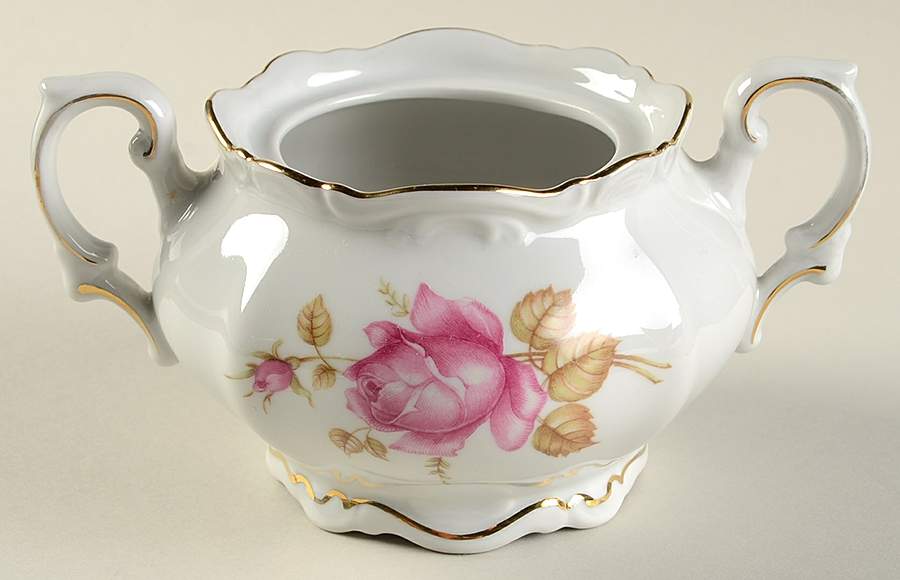 June Rose Sugar Bowl No Lid by Mitterteich-1
