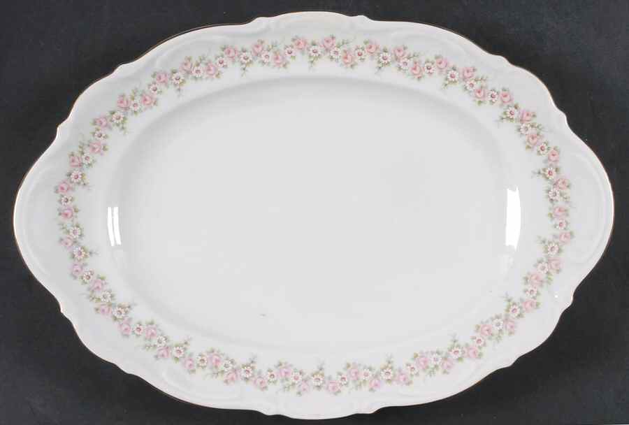 Lady Beatrice 14" Oval Serving Platter by Mitterteich-1