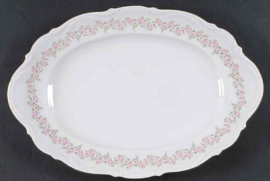 Lady Beatrice 15" Oval Serving Platter by Mitterteich-1