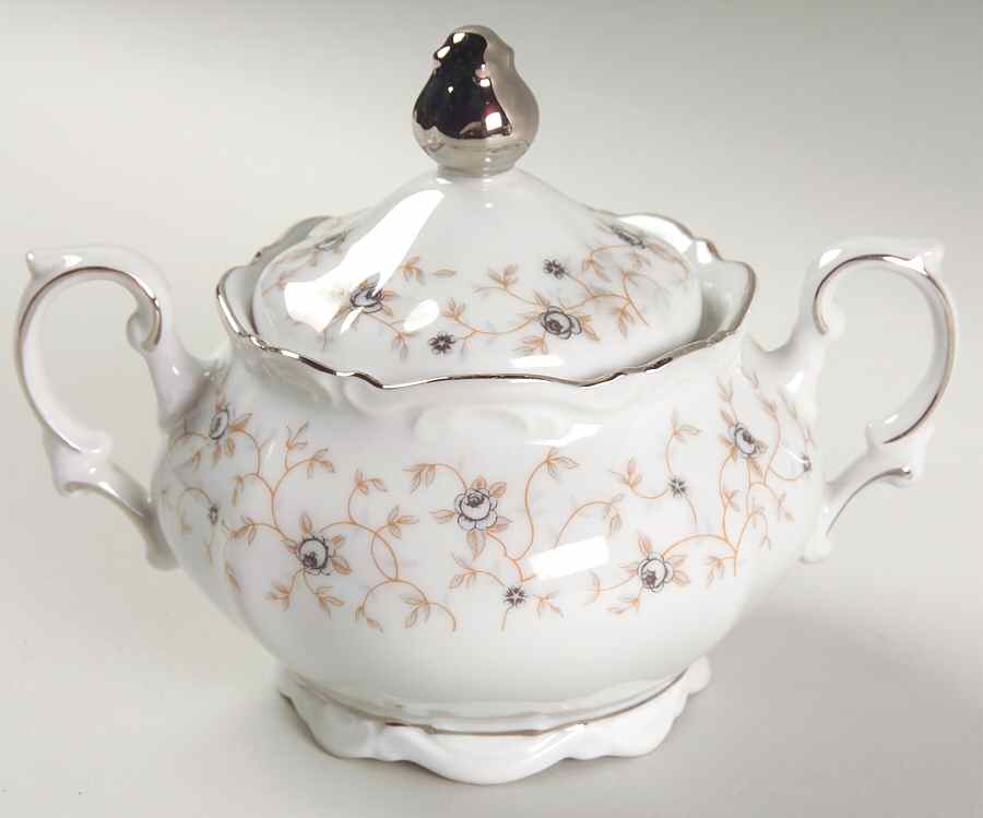 Lady Linda Sugar Bowl & Lid by Mitterteich-1