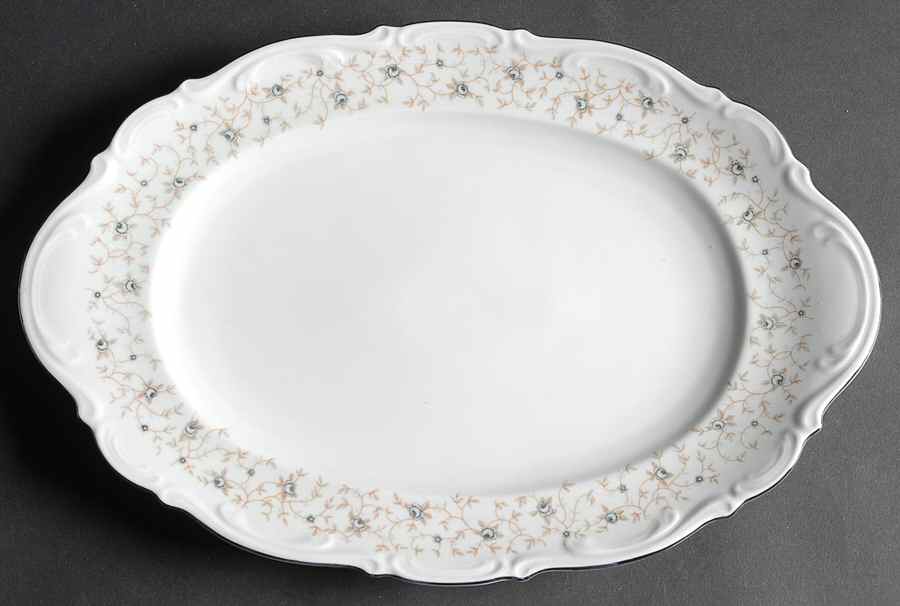 Lady Linda 14" Oval Serving Platter by Mitterteich-1