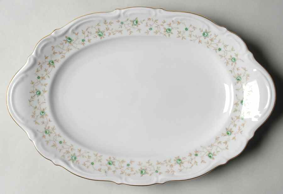Lady Patricia 12" Oval Serving Platter by Mitterteich-1