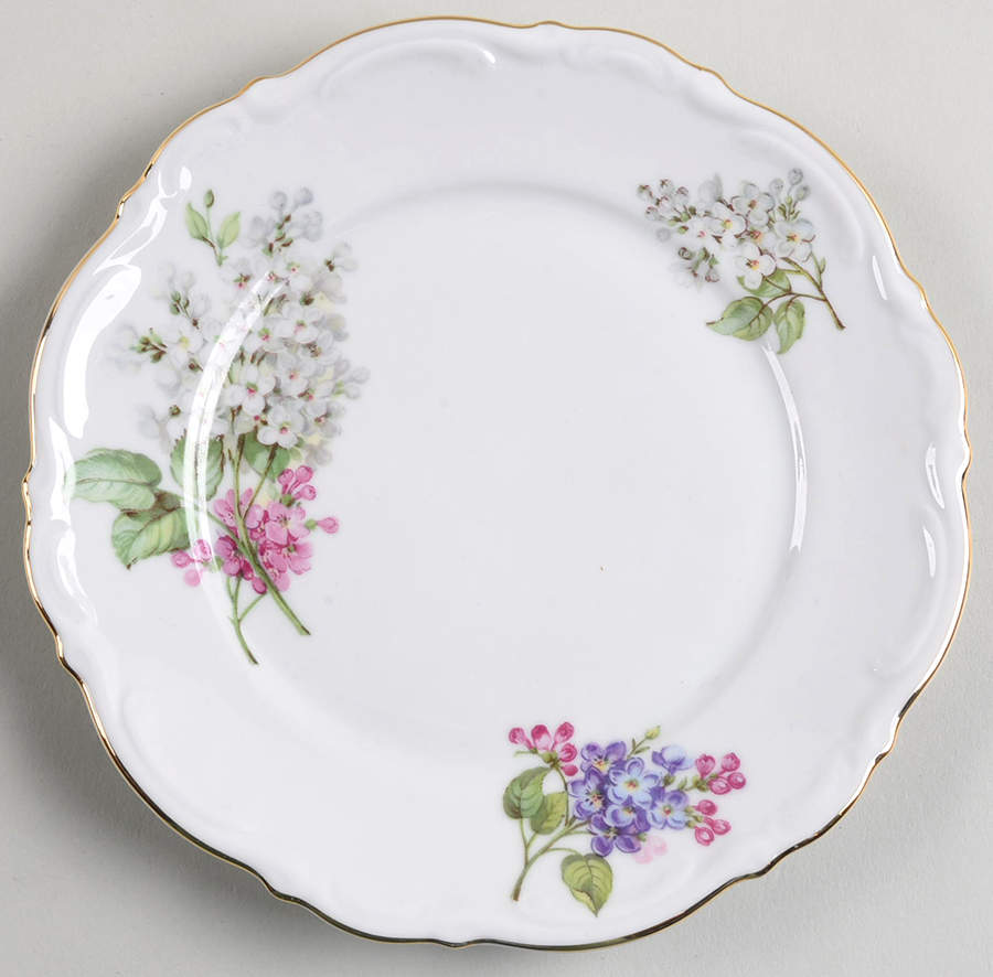 Lilac Bread & Butter Plate by Mitterteich-1