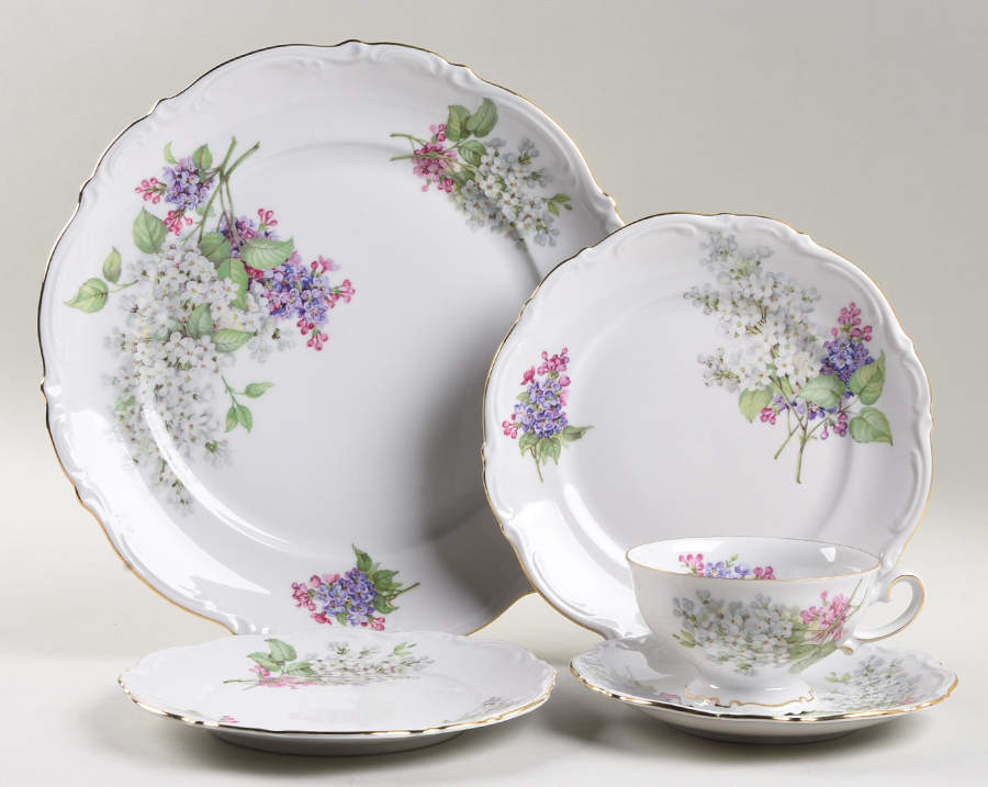 Lilac 5 Piece Place Setting by Mitterteich-1