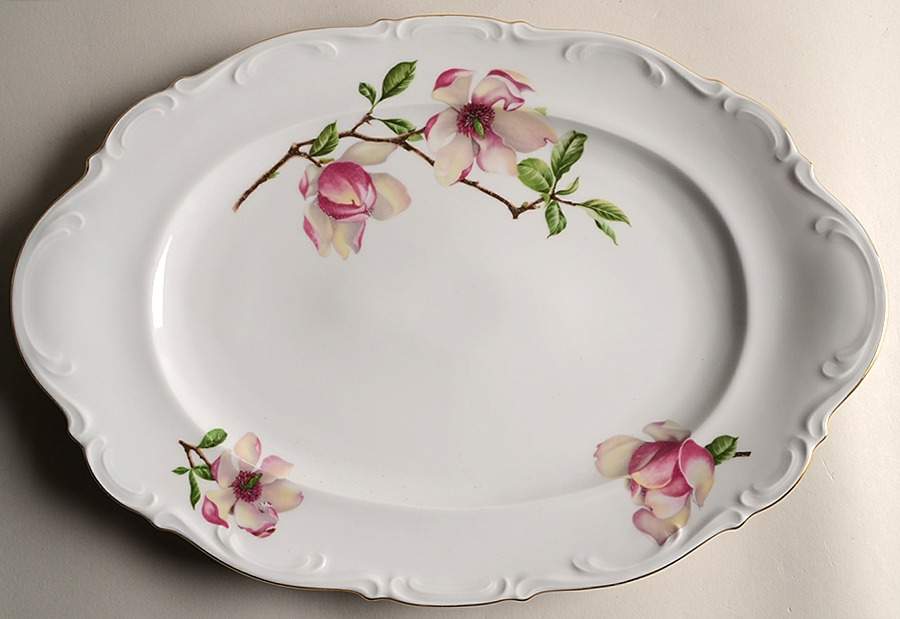 Magnolia 16" Oval Serving Platter by Mitterteich-1
