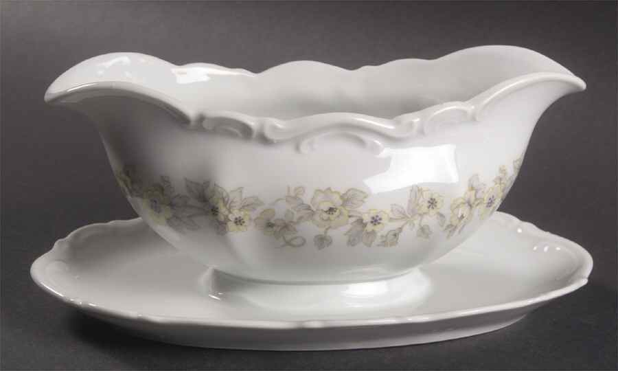 Mari Gravy Boat with Attached Underplate by Mitterteich-1