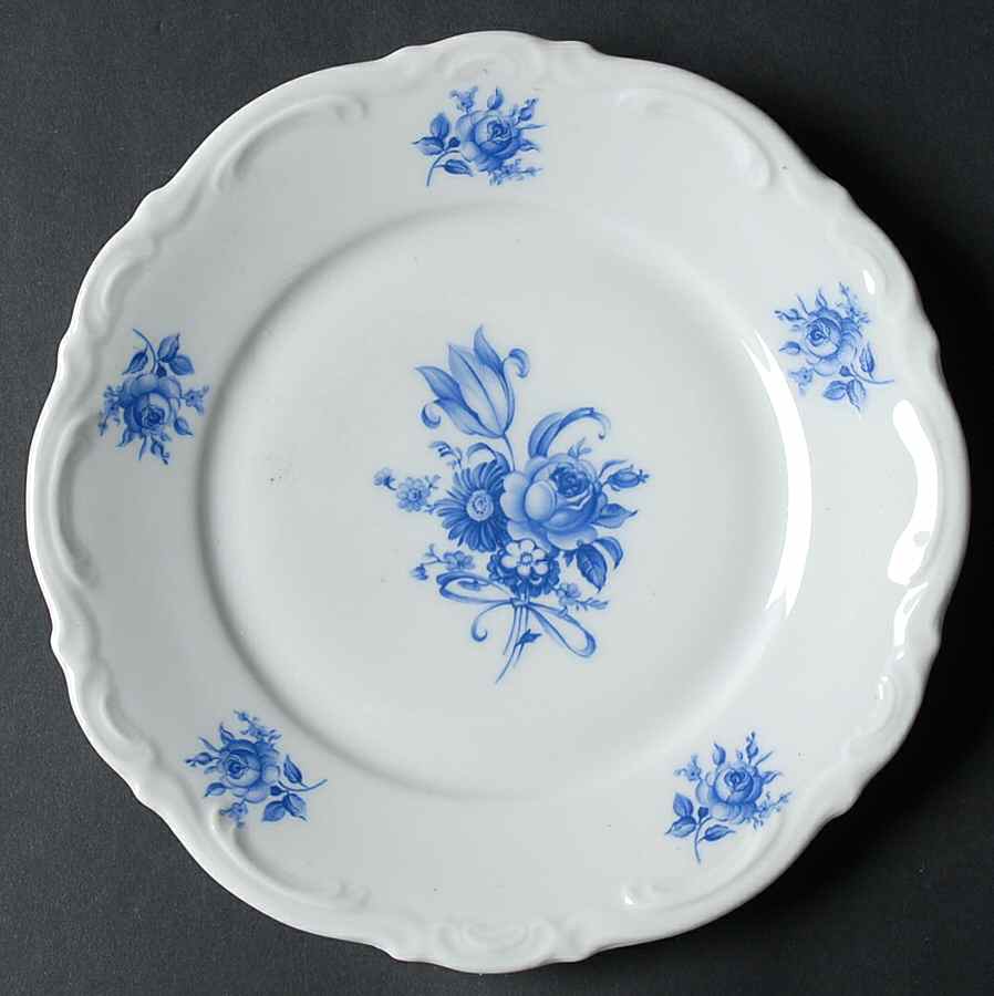 Meissen Blue Bread & Butter Plate by Mitterteich-1