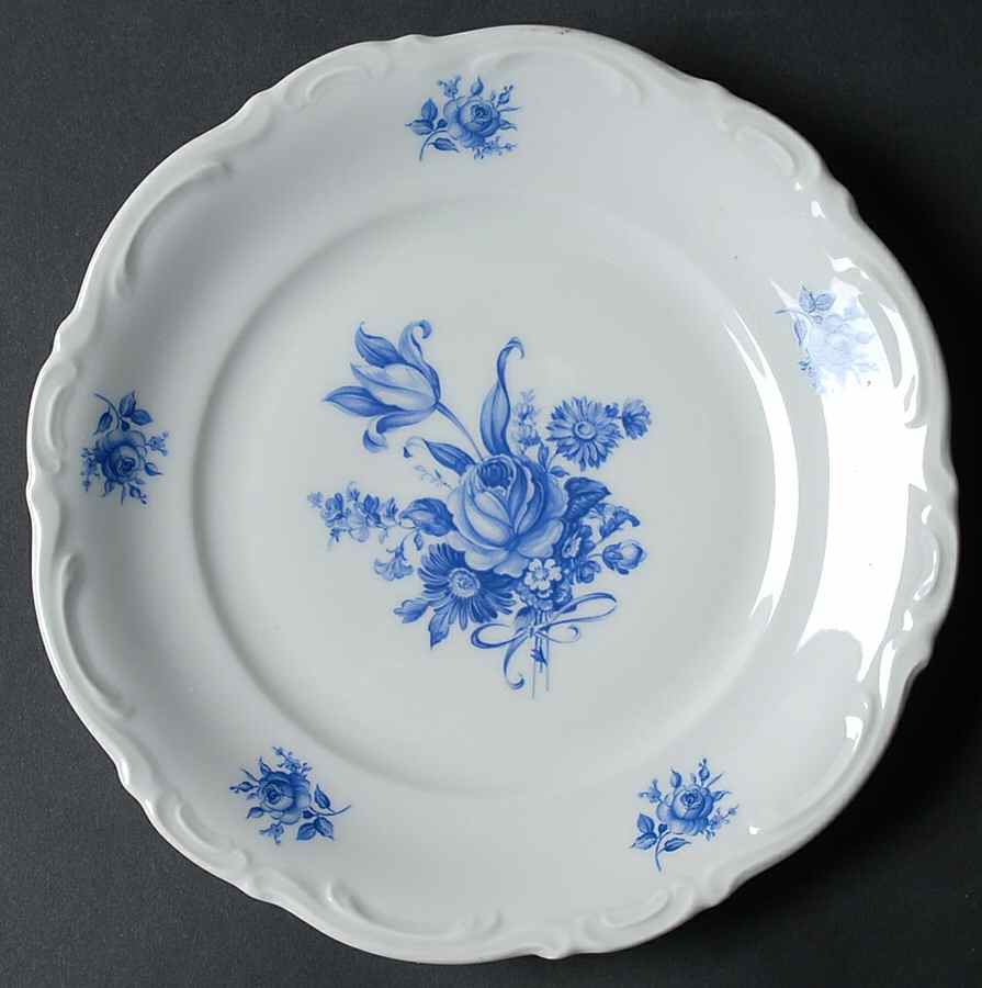 Meissen Blue Salad Plate by Mitterteich-1