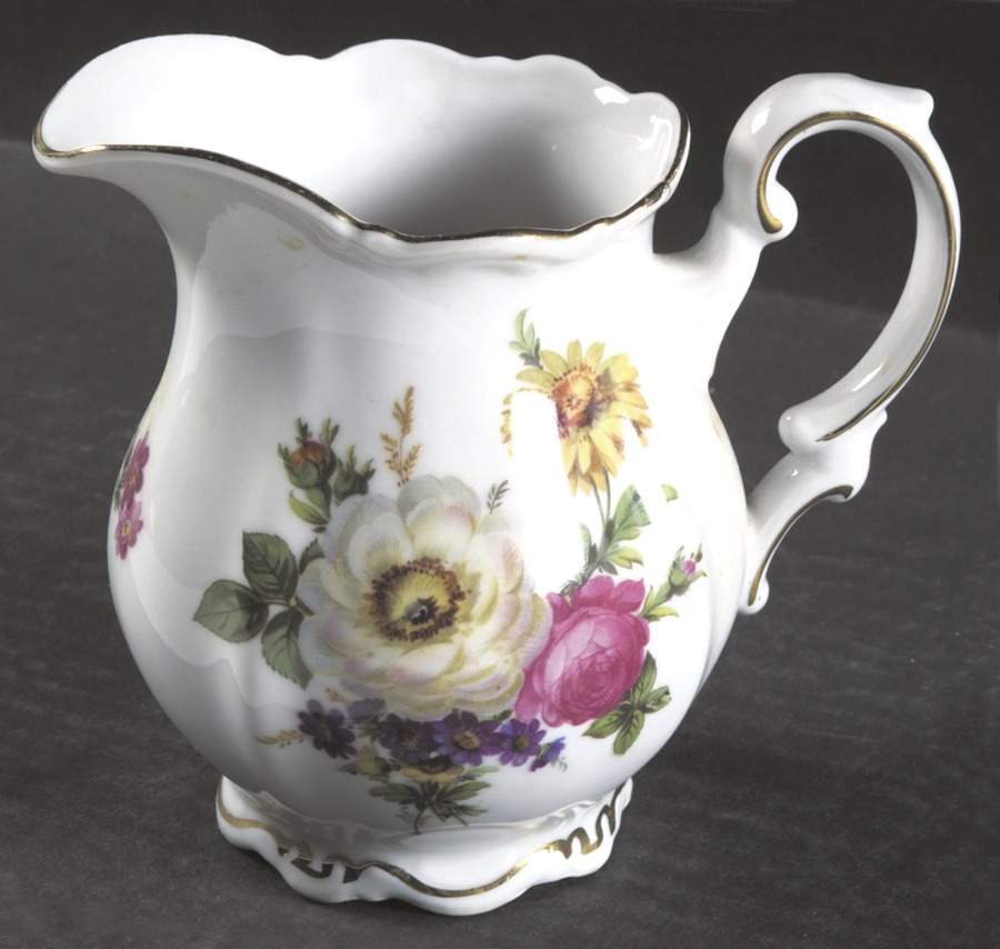 Meissen Floral Creamer by Mitterteich-1