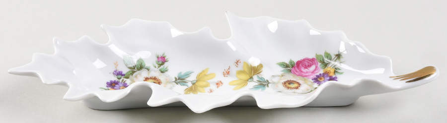 Meissen Floral 8" Leaf Tray by Mitterteich-1
