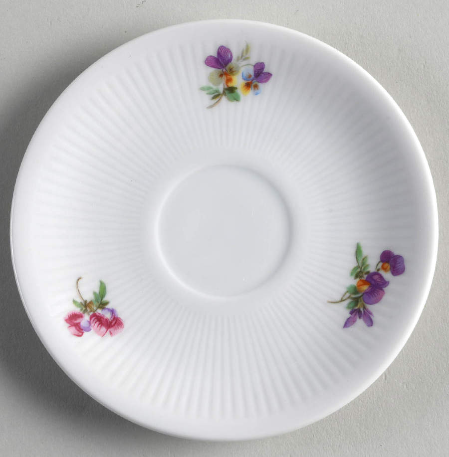 Meissen Floral Saucer for Demitasse Cup by Mitterteich-1
