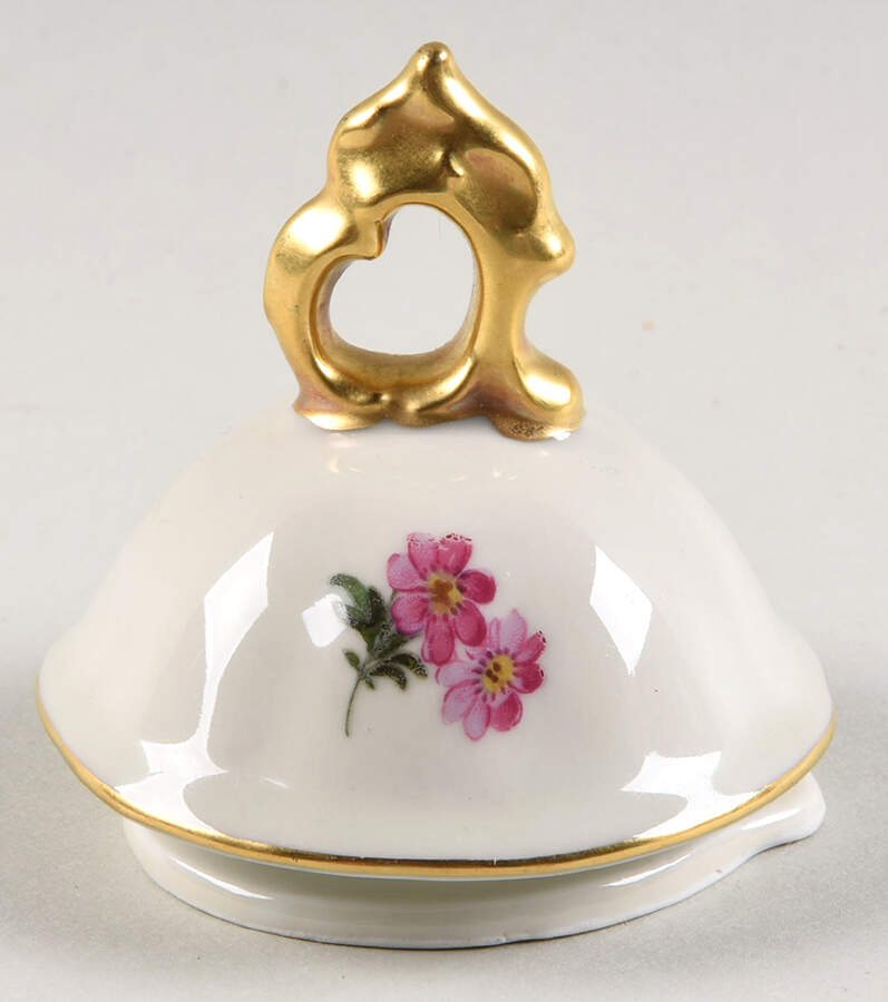 Meissen Floral Lid for Small Coffee Pot by Mitterteich-1