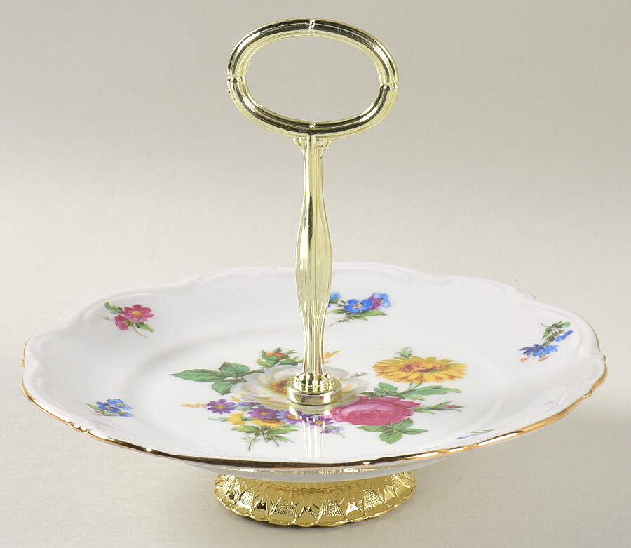 Meissen Floral 6" - 7" Tidbit (from Salad Plate) HC by Mitterteich-1