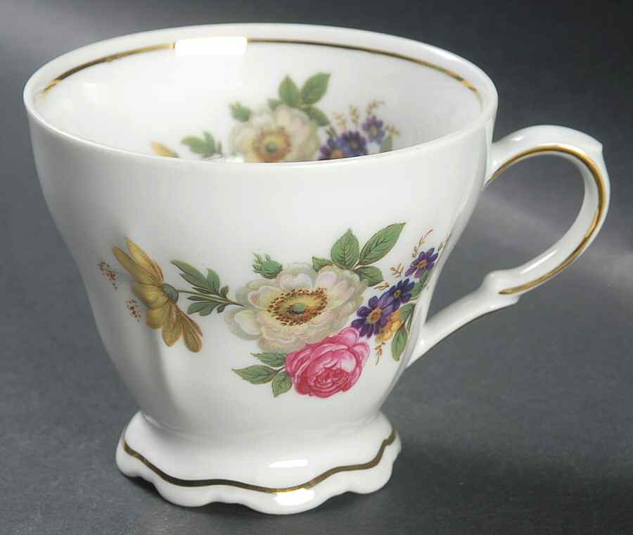 Meissen Floral Footed Cup by Mitterteich-1