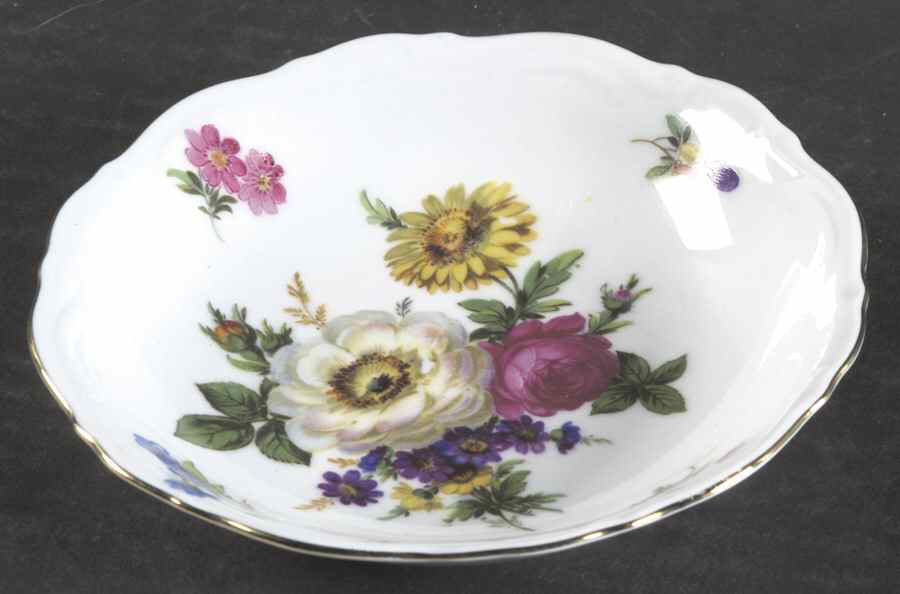 Meissen Floral Fruit/Dessert (Sauce) Bowl by Mitterteich-1