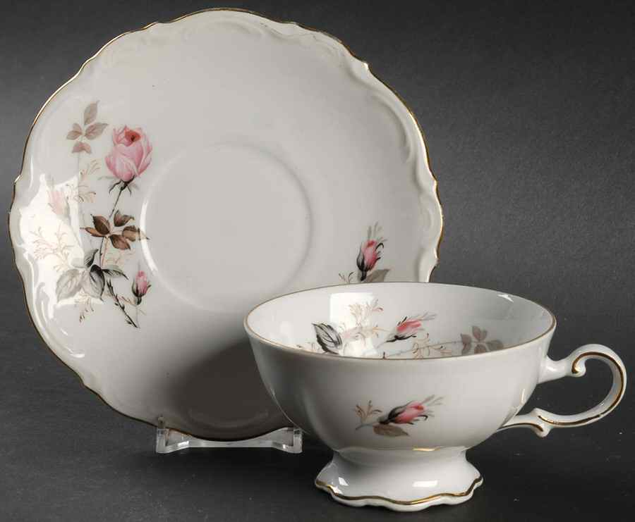 MIT1 Footed Cup & Saucer Set by Mitterteich-1
