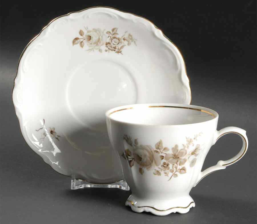 MIT17 Footed Cup & Saucer Set by Mitterteich-1