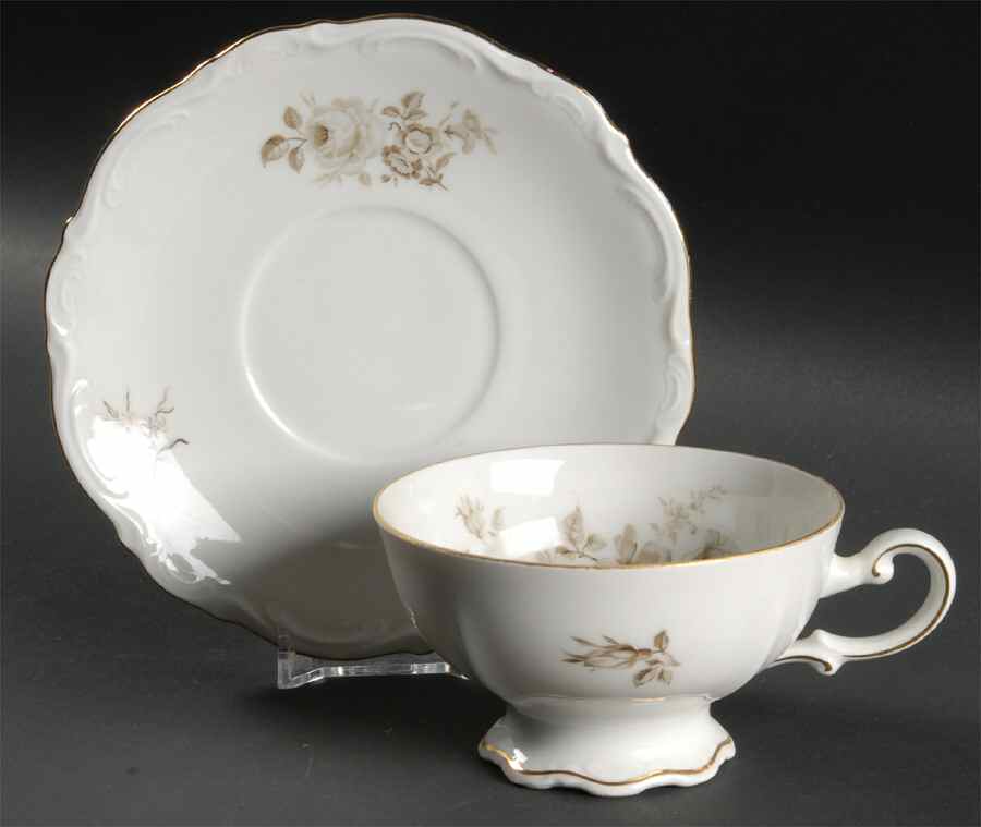 MIT17 Footed Cup & Saucer Set by Mitterteich-1