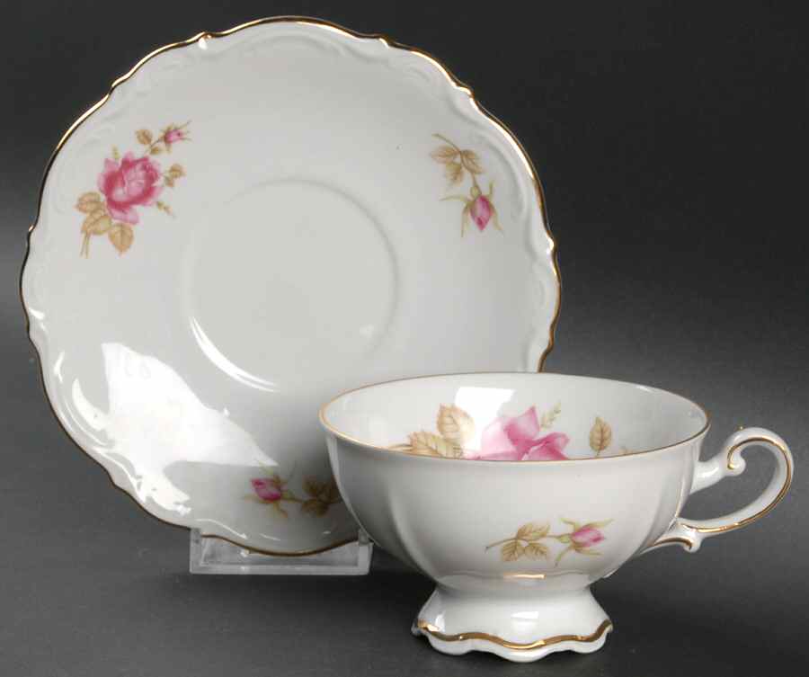 MIT23 Footed Cup & Saucer Set by Mitterteich-1