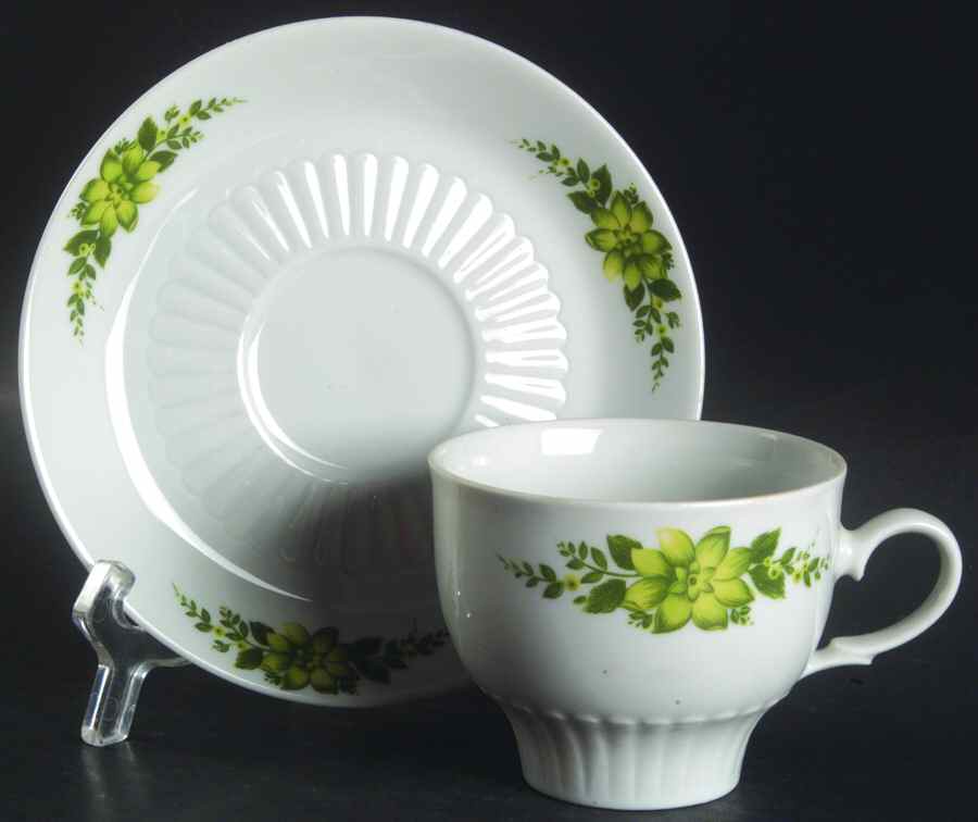MIT38 Flat Cup & Saucer Set by Mitterteich-1