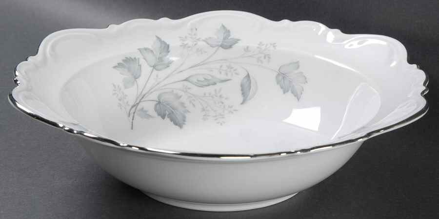 Monika (Platinum Trim) 9" Round Vegetable Bowl by Mitterteich-1