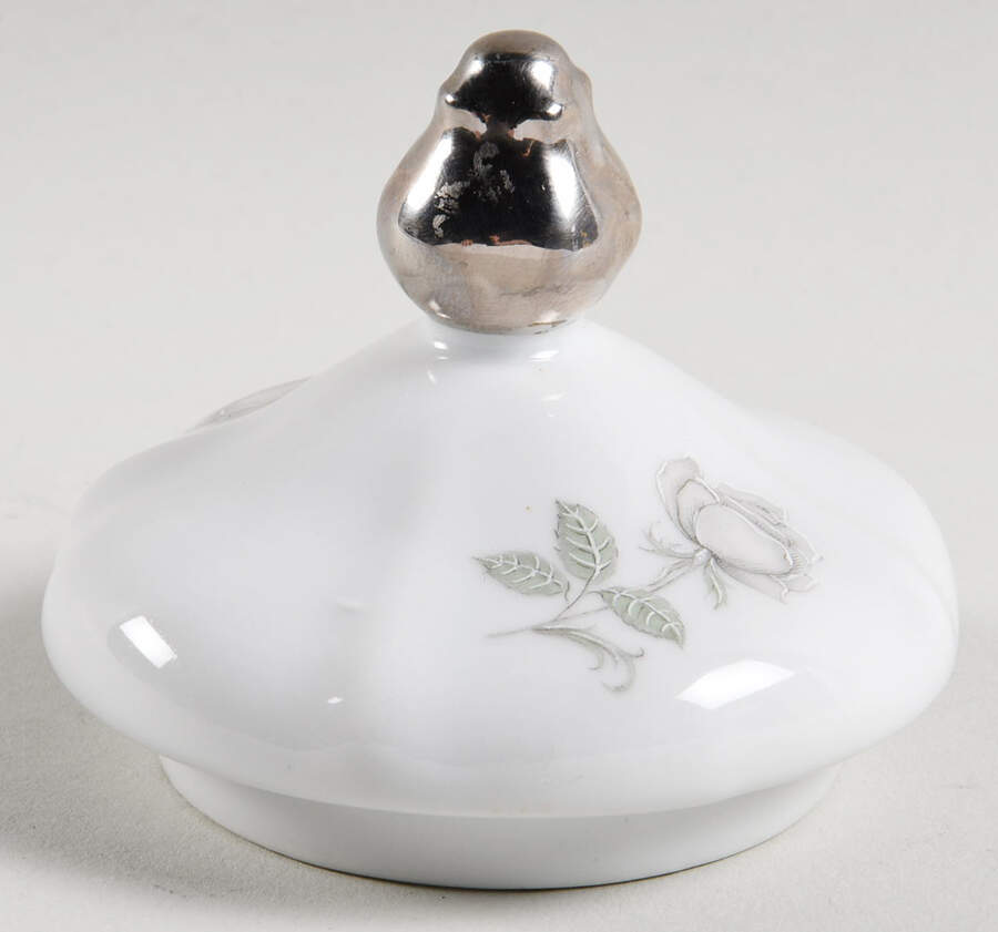 Mystic Rose (Platinum Trim) Lid for Teapot by Mitterteich-1