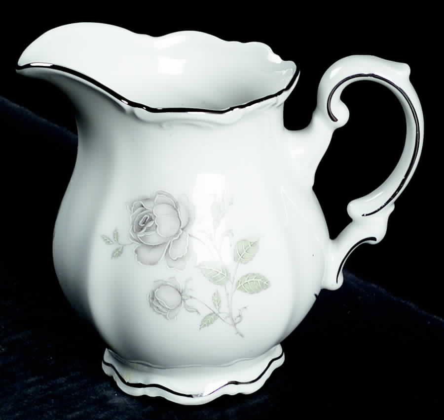 Mystic Rose (Platinum Trim) Creamer by Mitterteich-1