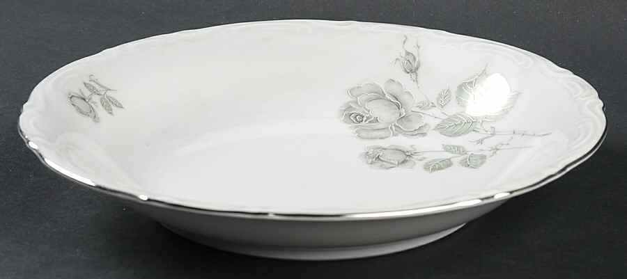 Mystic Rose (Platinum Trim) Coupe Soup Bowl by Mitterteich-1