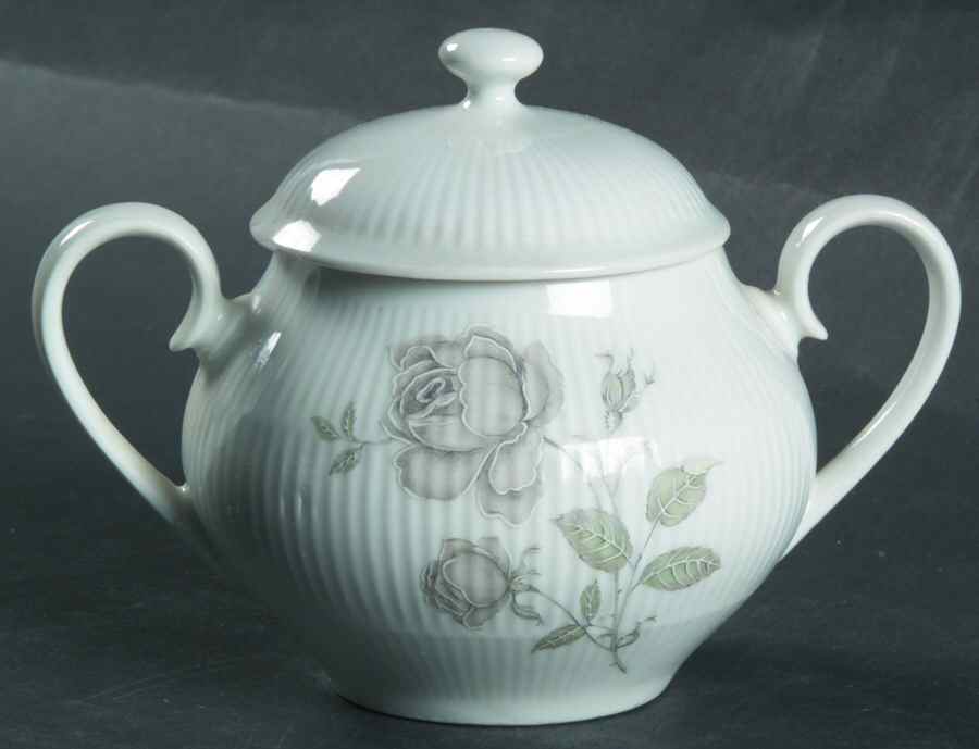 Mystic Rose (No Trim) Mini Sugar Bowl & Lid by Mitterteich-1