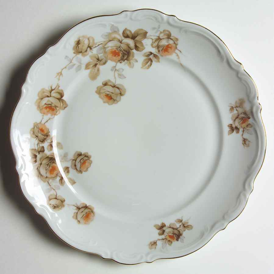 Norway Rose Dinner Plate by Mitterteich-1