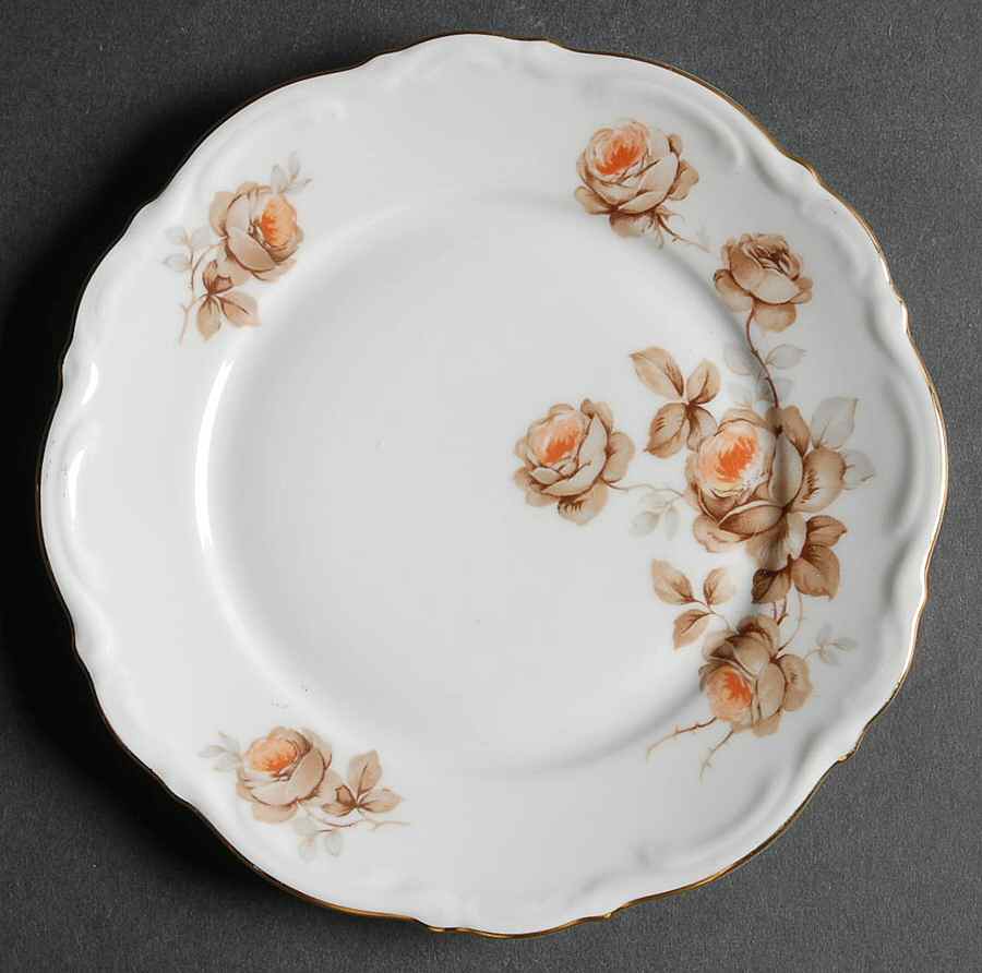 Norway Rose Bread & Butter Plate by Mitterteich-1