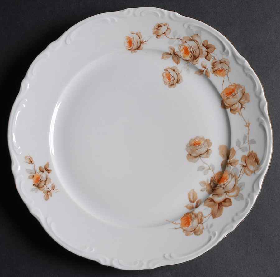 Norway Rose Dinner Plate by Mitterteich-1