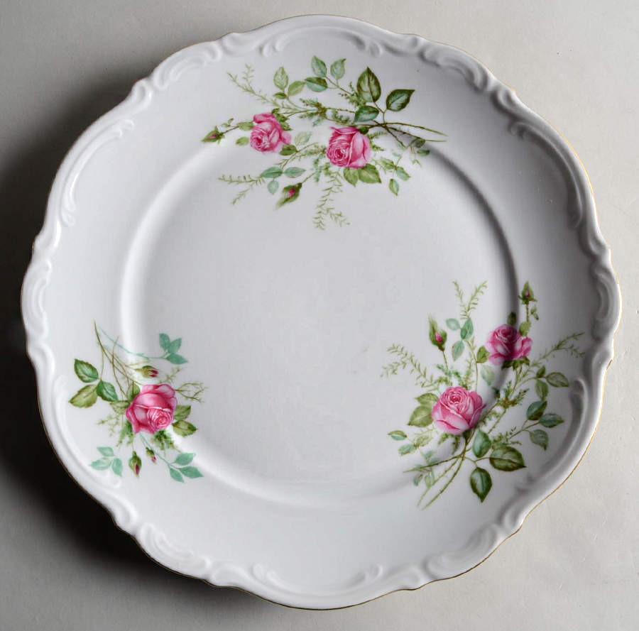 Old Dresden Rose Dinner Plate by Mitterteich-1
