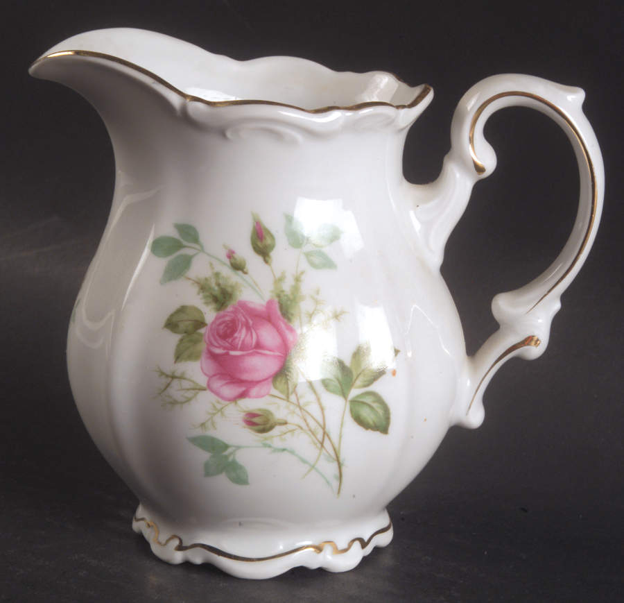 Old Dresden Rose Creamer by Mitterteich-1