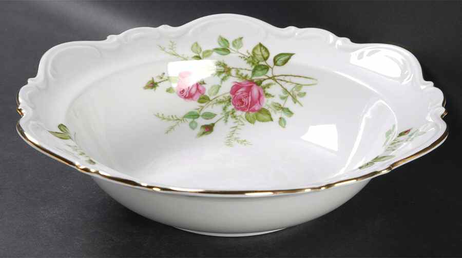 Old Dresden Rose 9" Round Vegetable Bowl by Mitterteich-1
