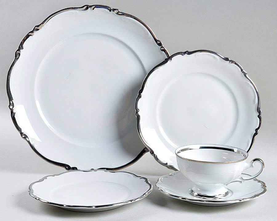 Platinum Princess 5 Piece Place Setting by Mitterteich-1