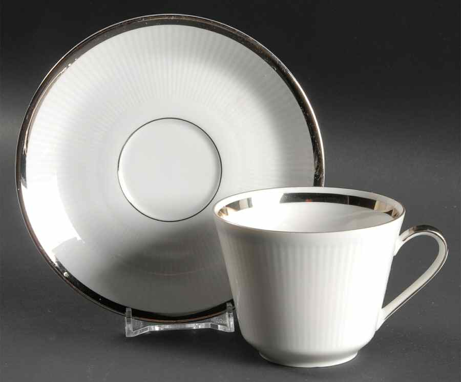 Prelude Flat Cup & Saucer Set by Mitterteich-1