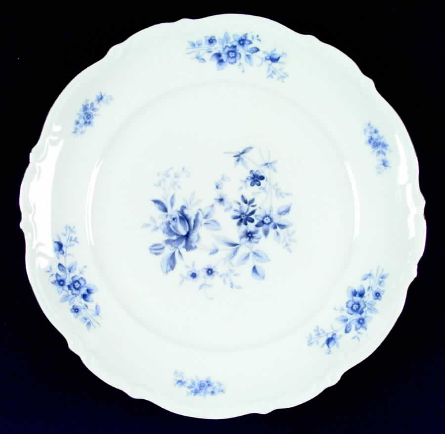 Rhapsody In Blue Dinner Plate by Mitterteich-1