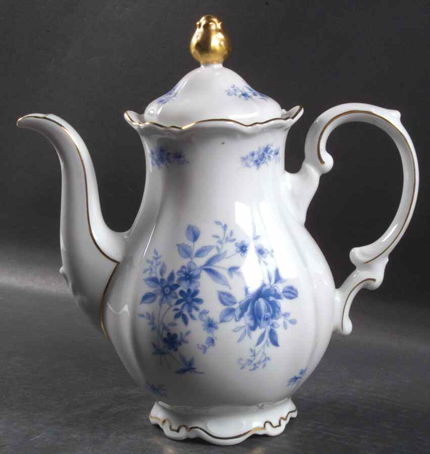 Rhapsody In Blue Coffee Pot & Lid by Mitterteich-1