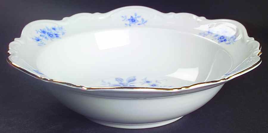 Rhapsody In Blue 9" Round Vegetable Bowl by Mitterteich-1