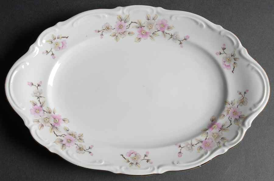 Springtime 12" Oval Serving Platter by Mitterteich-1