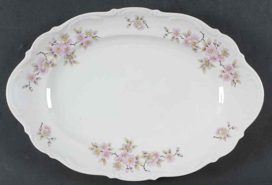 Springtime 14" Oval Serving Platter by Mitterteich-1