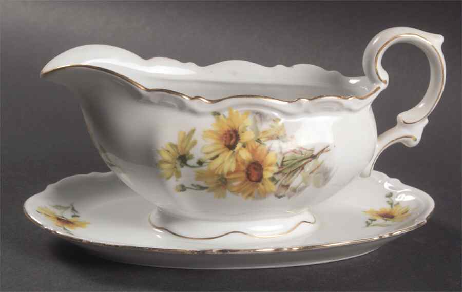 Susan Gravy Boat with Attached Underplate by Mitterteich-1